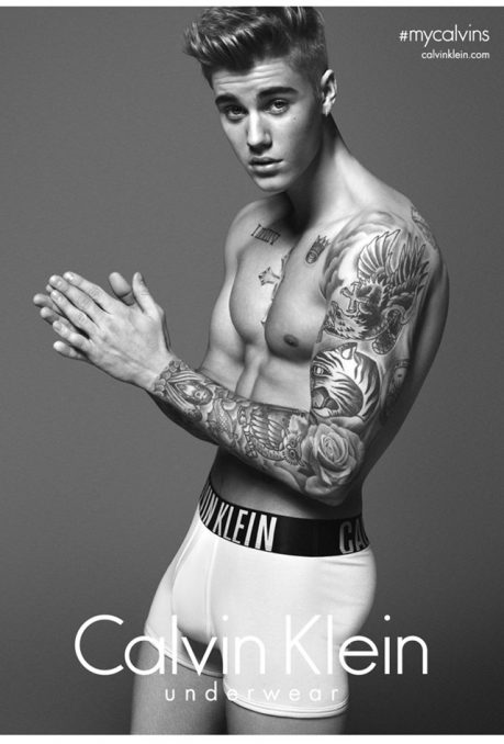 Джастин Бибер, Лара Стоун и тизер компании Calvin Klein Underwear