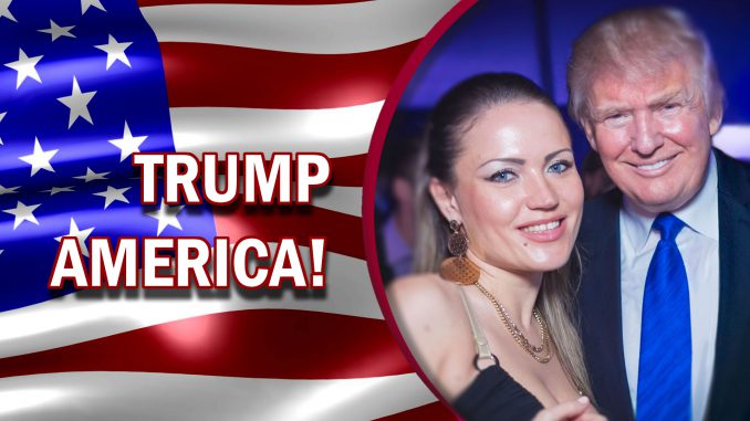 Famous-Russian-singer-Deynega-Milena-gave-a-start-the-campaign-for-support-of-Donald-Trump-election-#CrazyDaddy-#БешеныйДед