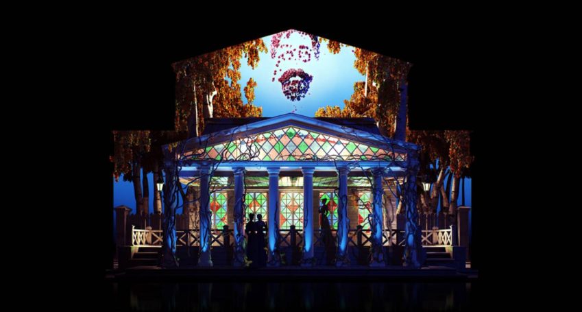 Технология создания драматического мэппинг-шоу на фасадах Большого и Малого театров