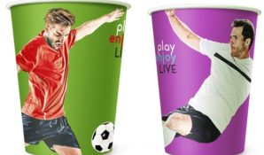 «Формация» продемонстрировала дизайн бумажных стаканов перед ЧМ по футболу 2018