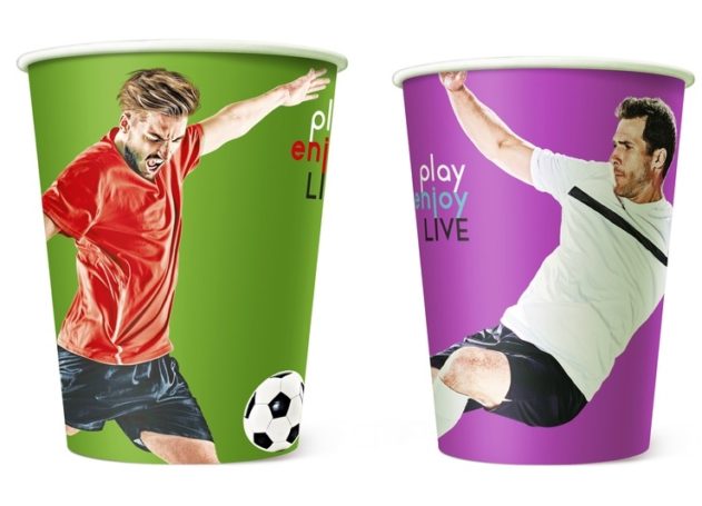 «Формация» продемонстрировала дизайн бумажных стаканов перед ЧМ по футболу 2018