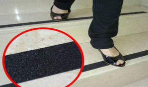 Как избежать травматизма с наступлением холодов при помощи противоскользящих лент на ступенях
