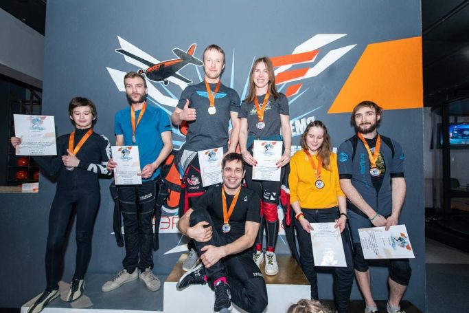 В московской аэродинамической трубе «Аэродинамика» 3 марта прошел чемпионат по полётам