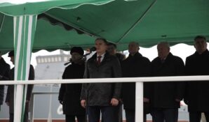 Михаил Романов поздравил судостроителей с завершением строительства тральщика нового поколения