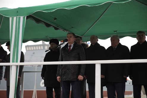 Михаил Романов поздравил судостроителей с завершением строительства тральщика нового поколения