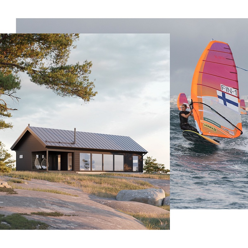 Вилла TYRSKY компании HONKA NORDIC может быть выполнена в двух версиях