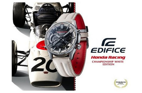 О запуске часов ECB-S100HR Honda Racing Championship White Edition объявила Casio