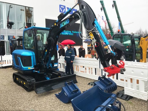 XCMG представляет 13 экскаваторов для европейского рынка, на выставке bauma 2022