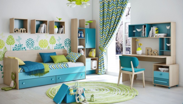 Как расставить мебель в детской комнате?