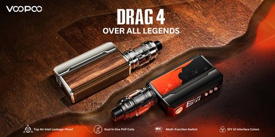 Больше, чем легенда: VOOPOO DRAG 4 с четырьмя уникальными преимуществами выходит на рынок