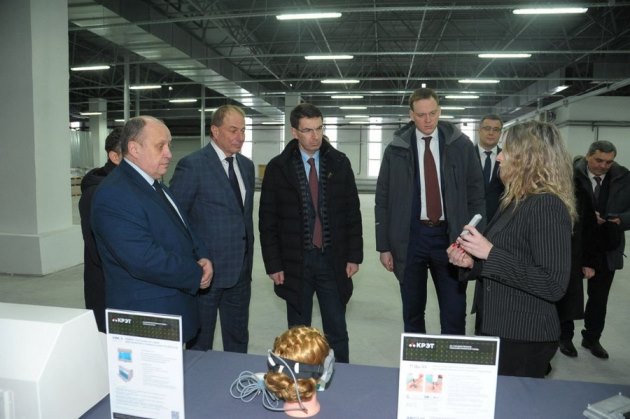 Полномочный представитель президента в ЦФО и губернатор Рязанской области посетили предприятие КРЭТ