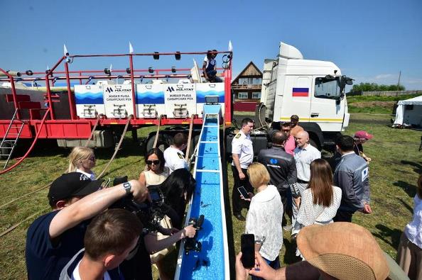 «Норникель» возмещает натурой: в рамках соглашения с Росрыболовством начато зарыбление Енисея молодью осетра