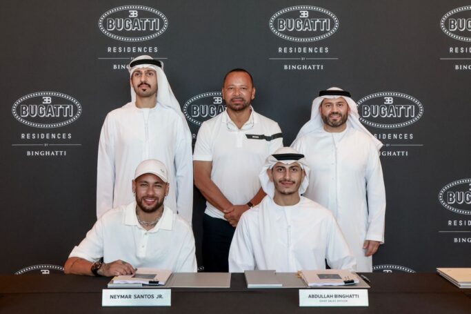 Звезда мирового футбола Неймар-младший приобретает пентхаус за 200 миллионов дирхамов в Bugatti Residences от Binghatti в Дубае