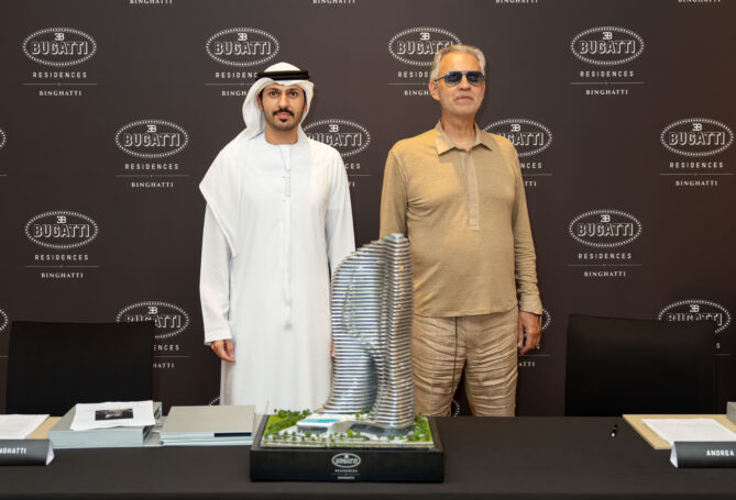 Легенда мировой оперы Андреа Бочелли приобрел роскошную резиденцию в Bugatti Residences by Binghatti в Дубае