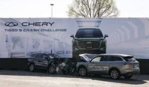 Две модели Chery TIGGO9 прошли испытание на лобовое столкновение на скорости 50 км/ч